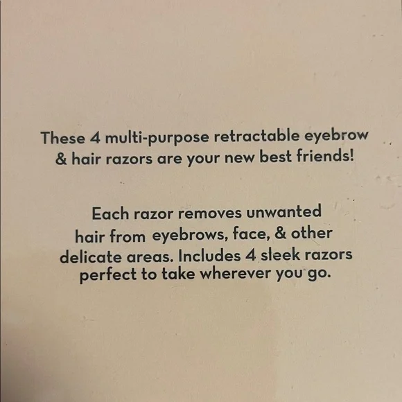 The Crème Shop Retractable Multi-Purpose Razors Set of 4, Compact, Convenient - Picture 5 of 5